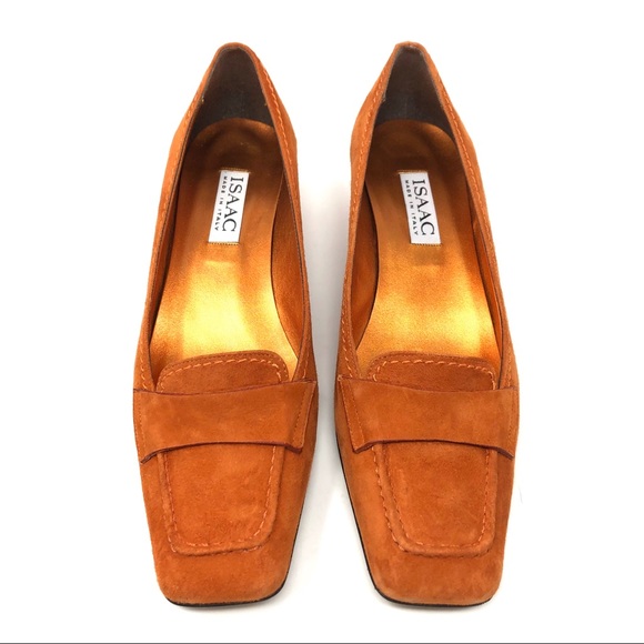 ISAAC MIZRAHI couture suede loafers, size 8, made in Italy, NWOT - Picture 2 of 6